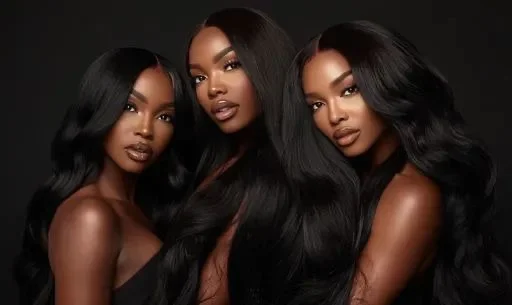 Blend hair wig lace & closure